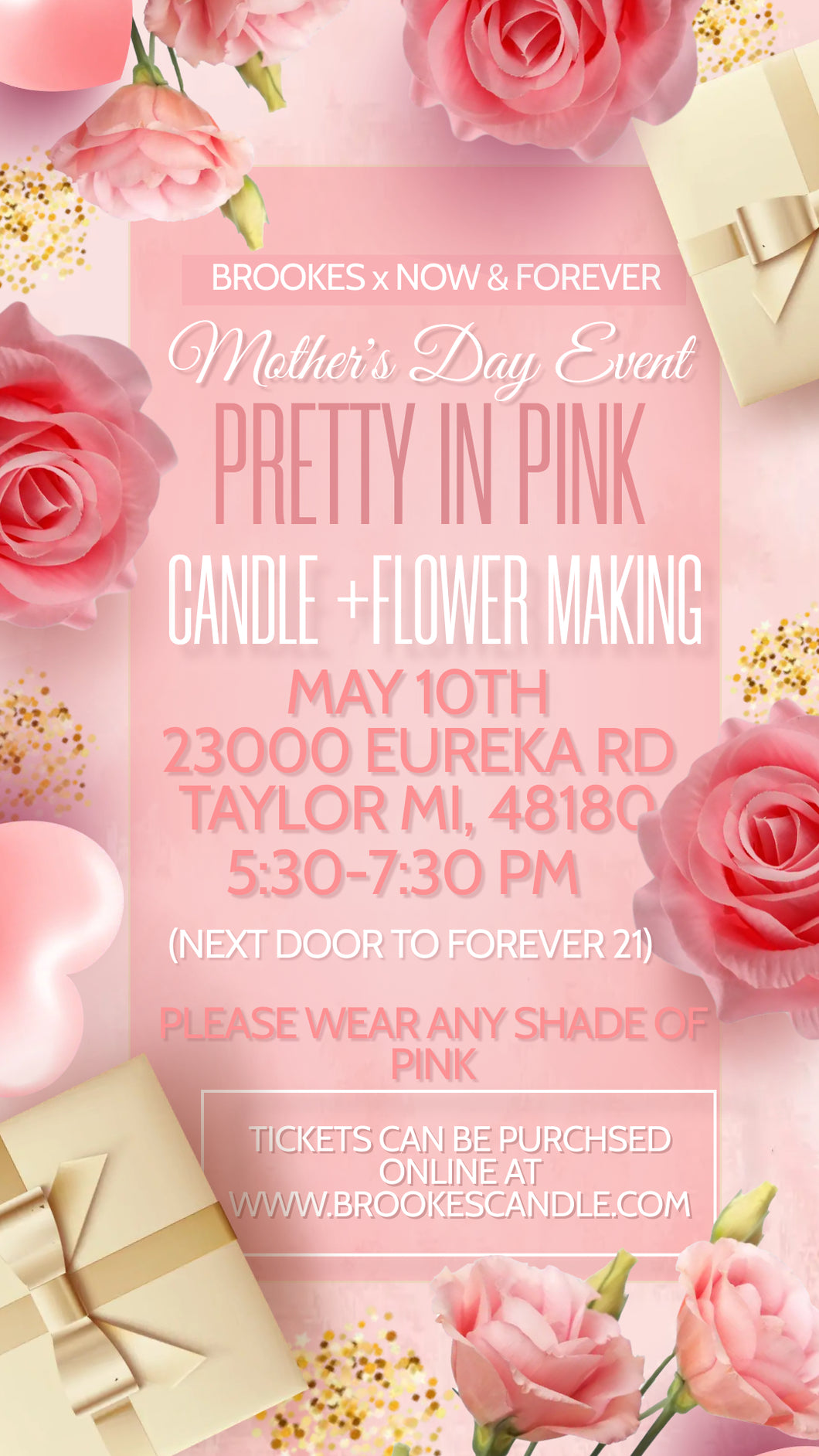 Mother’s Day Event! - Candle + Flower Making